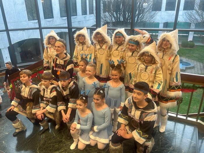 В посольстве России в США устроили детский новогодний праздник. Фото © Telegram / Embassy of Russia in the USA / Посольство России в США