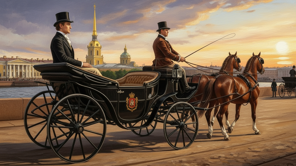 Карета и вид кучера свидетельствовали о богатстве барина