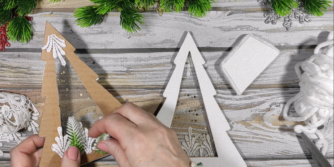 НОВОГОДНИЕ ЁЛОЧКИ на стол своими руками.