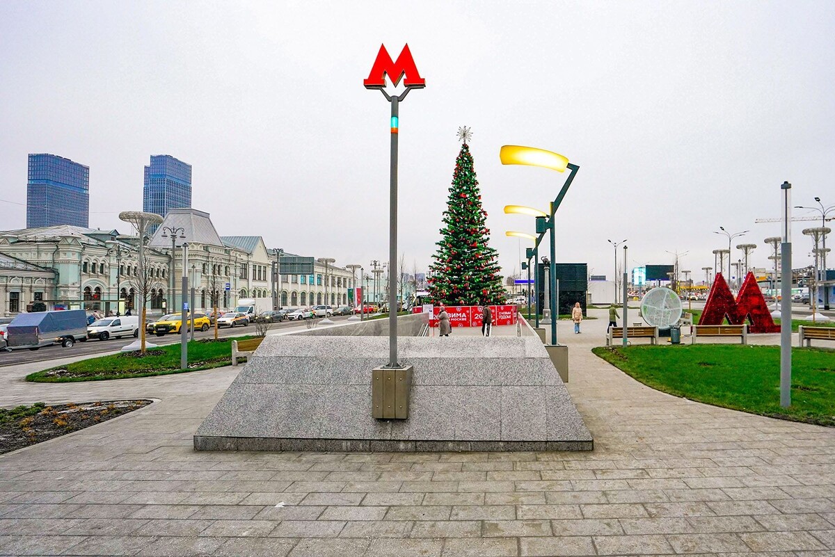    В Москве завершилось благоустройство Рижской площади и Трифоновской улицы