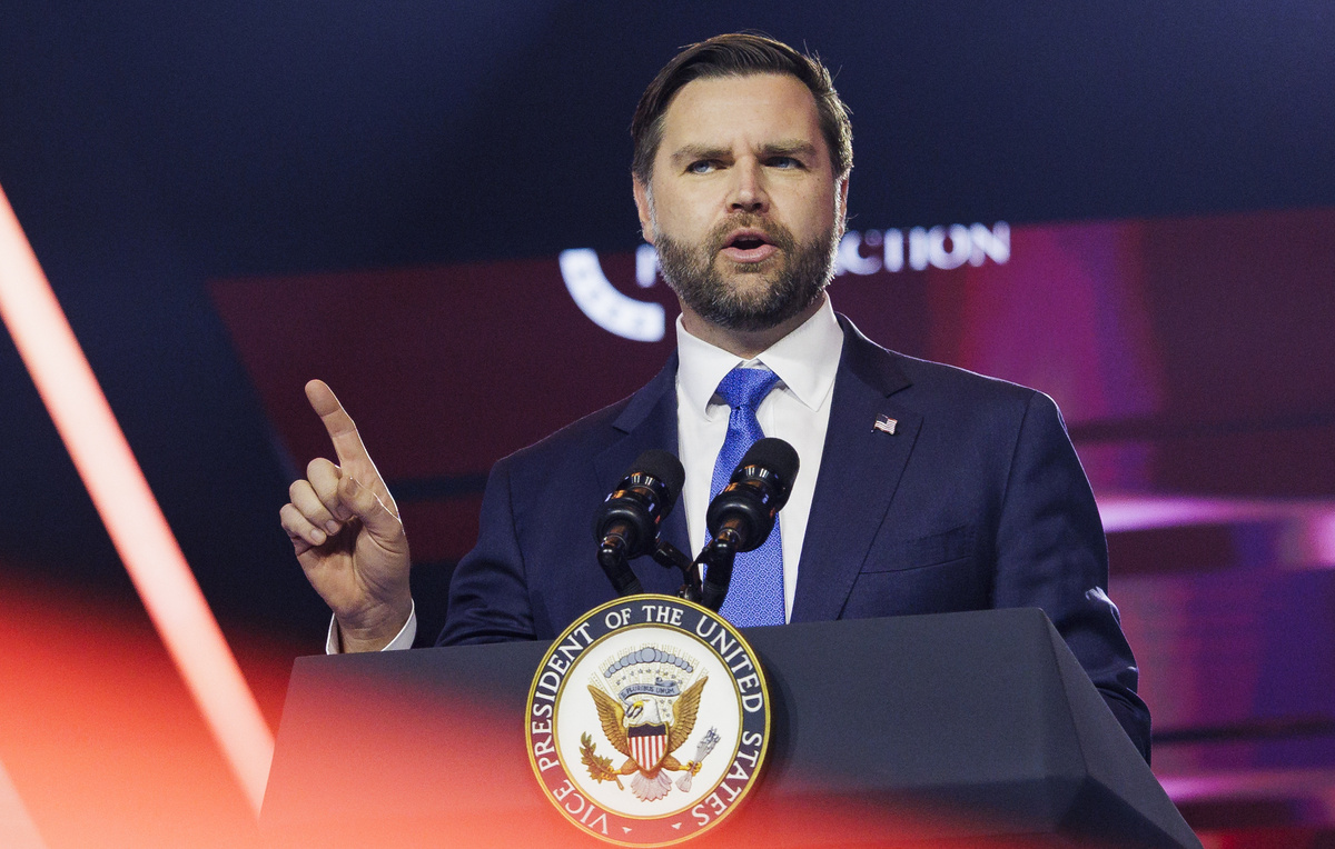    Вице-президент США Джей Ди Вэнс  Caylo Seals/Getty Images