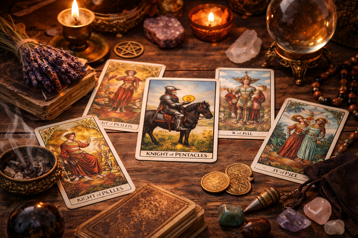 Значение Карты Рыцарь Пентаклей в Таро 