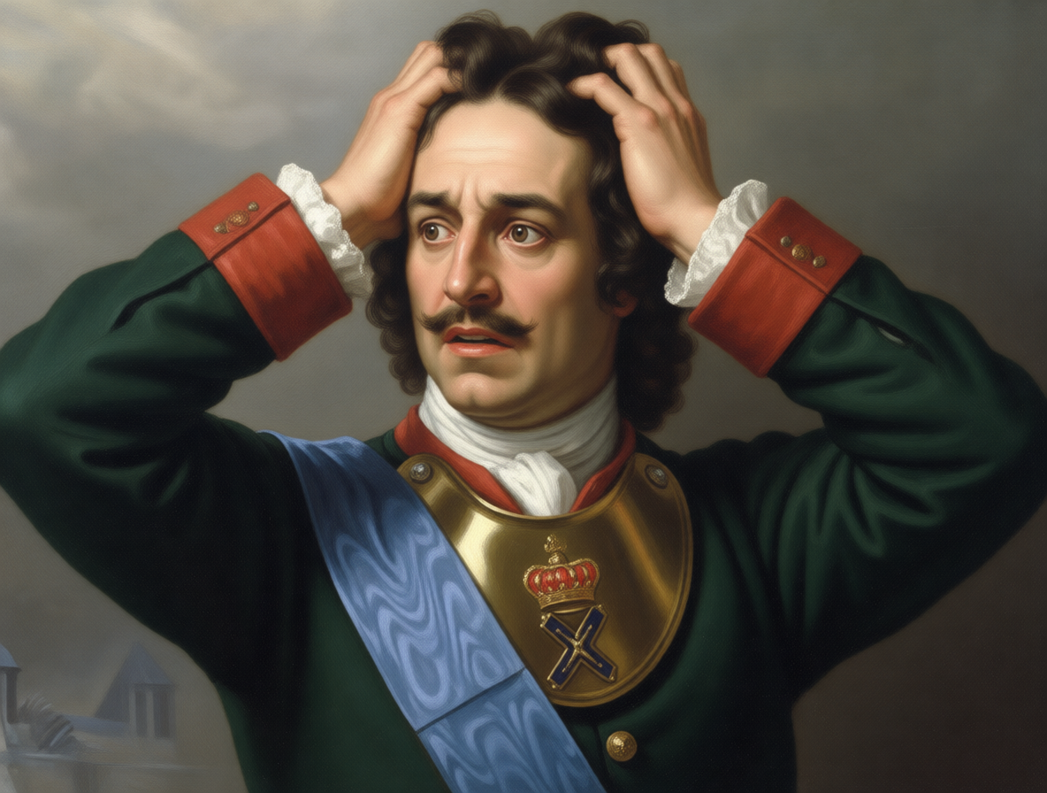 Петр I в ужасе