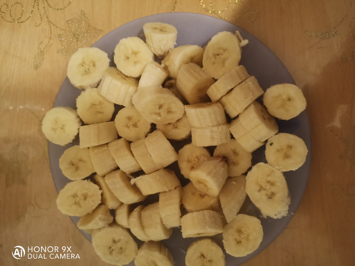 Замороженные бананы.