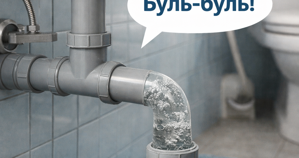 Почему «булькают» трубы в ванной — объясняет Александр, эксперт Экотек