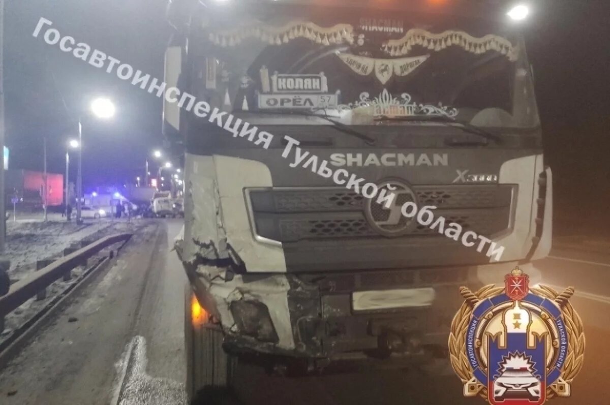    В Венёвском районе «Газель» столкнулась с грузовиком, есть пострадавшие