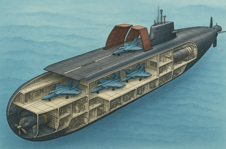 Американцы всерьёз испугались: секретный подводный авианосец из архивов СССР
