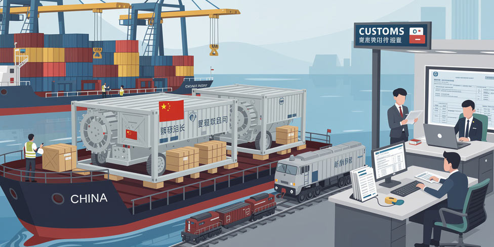 Транспортировка промышленного оборудования из Китая c АйКастомс