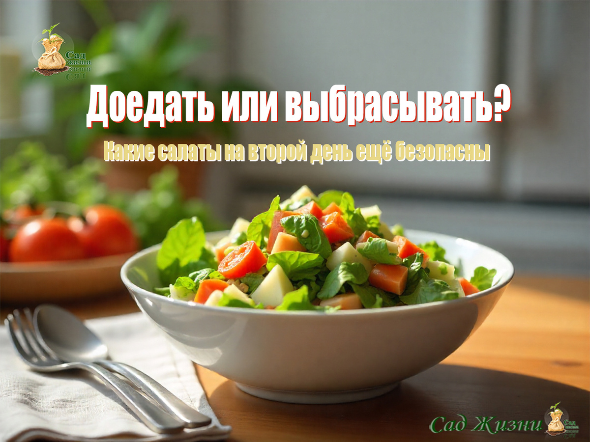 Доедать или выбрасывать салаты на следующий день после праздника?