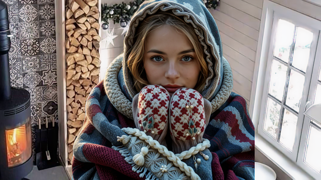 Дома холодно, промерзшие стены