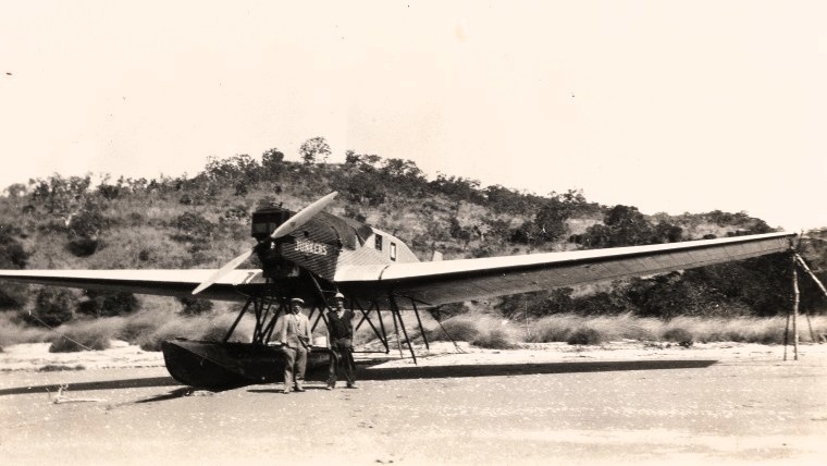 BA1410/3/30: Гидросамолет Junkers «Атлантис» (капитан Х. Бертрам и А. Клаусманн) Фото: Государственная библиотека Западной Австралии