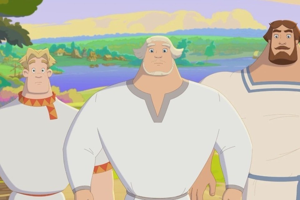    Кадр из нового мультфильма «Три богатыря и свет клином». Фото: Кинопоиск