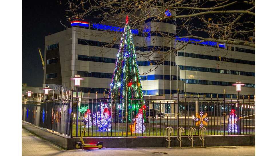Новороссийский морской торговый порт (НМТП) ярко украсил территорию перед зданием управления.📷Фото: Сергей Елизаров