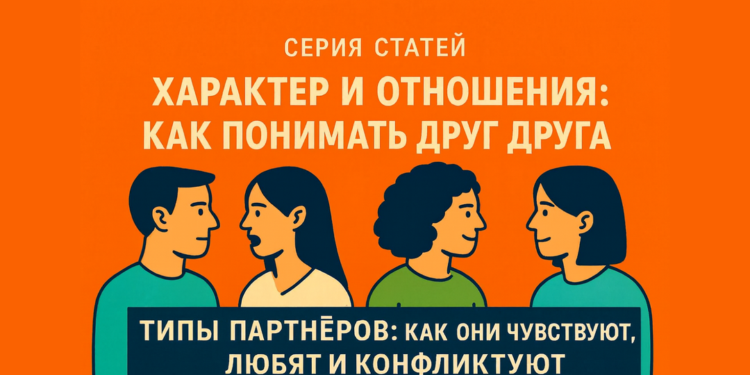Типы партнёров: как они чувствуют, любят и конфликтуют