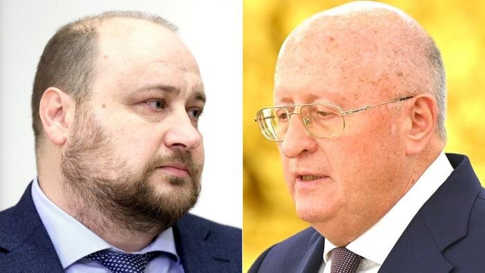 Денис Логунов (слева) и Александр Гинцбург. Обложка © Wikipedia / The Presidential Press and Information Office, The Presidential Press and Information Office