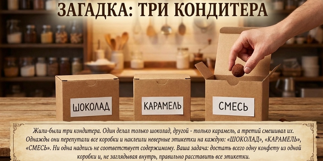 Загадка на логику: "Три кондитера"