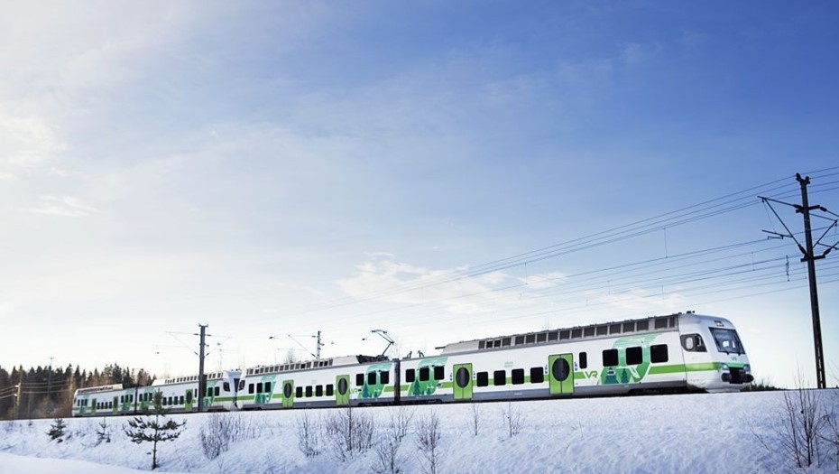    Поезд финского железнодорожного оператора VR. Автор фото: vrgroup.fi