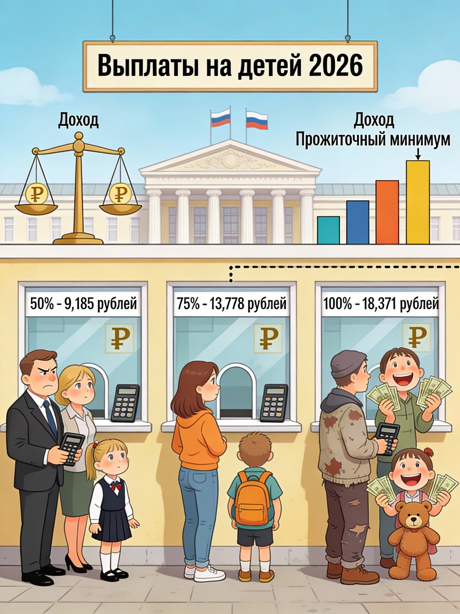 Ежемесячное пособие на ребенка 2026 Госдума иллюстрация