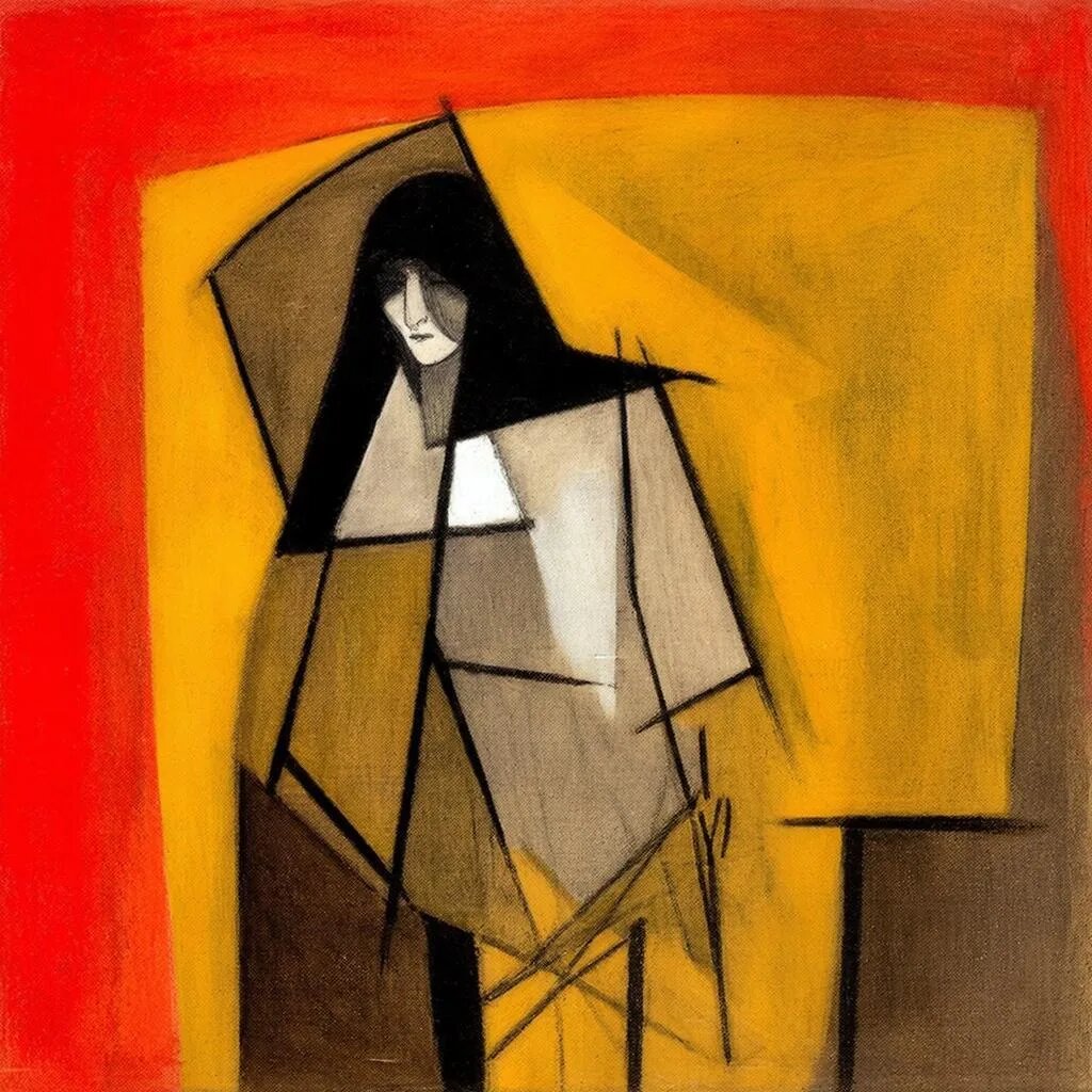 Вдова. Иллюстрация сгенерирована нейросетью