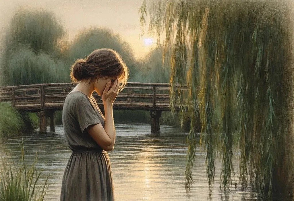 Вдова. Иллюстрация сгенерирована нейросетью