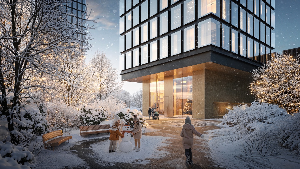 Двор-парк роскошного квартала Life Time