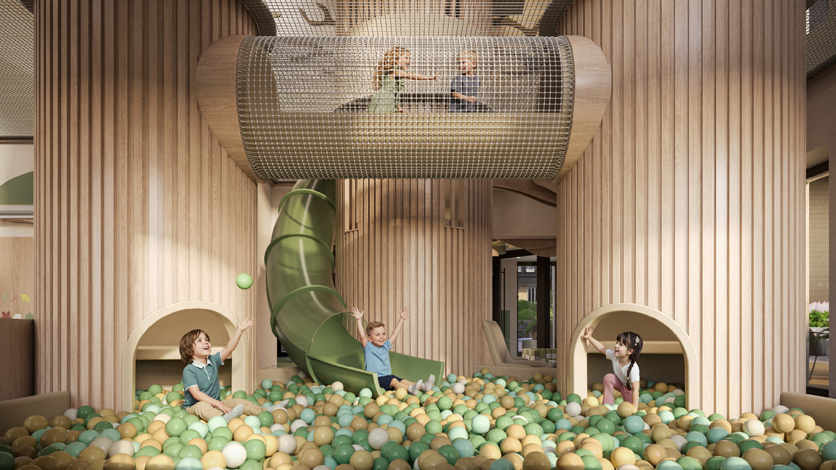 Игровая комната в роскошном квартале Life Time