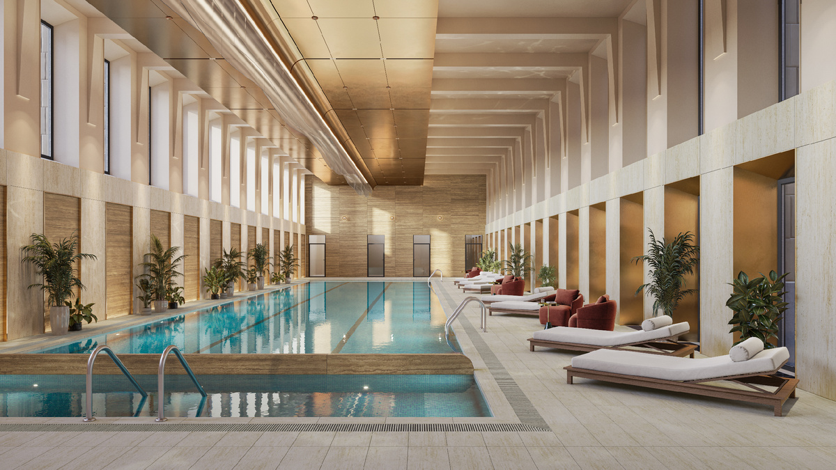 Фитнес с 25-метровым бассейном в роскошном квартале Life Time