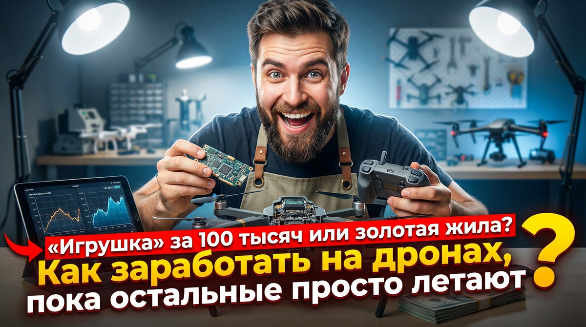 «Игрушка» за 100 тысяч или золотая жила? Как заработать на дронах, пока остальные просто летают