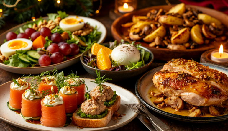 Как собрать Новогодний стол без стресса: Вкусно, быстро, без банальщины...