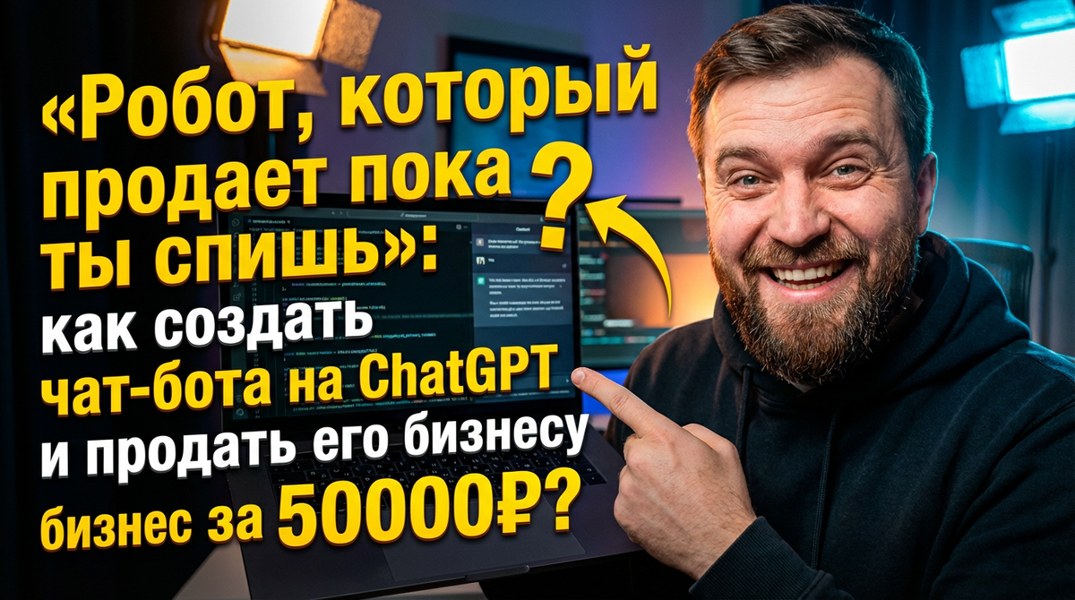 «Робот, который продает пока ты спишь»: как создать чат-бота на ChatGPT и продать его бизнесу за 50 000₽
