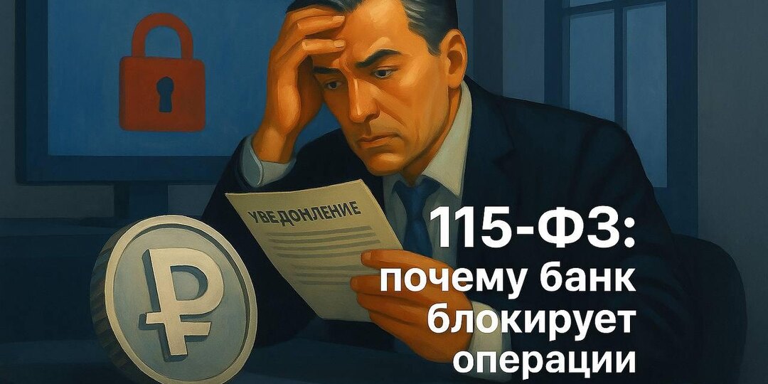 115-ФЗ: почему банк блокирует операции и что с этим делать.