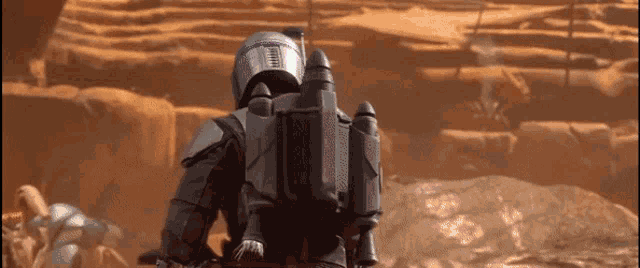 Тот самый момент гибели Джанго Фетта