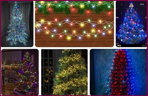 Какие яркие и красивые бывают гирлянды! Как они украшают ёлочки.