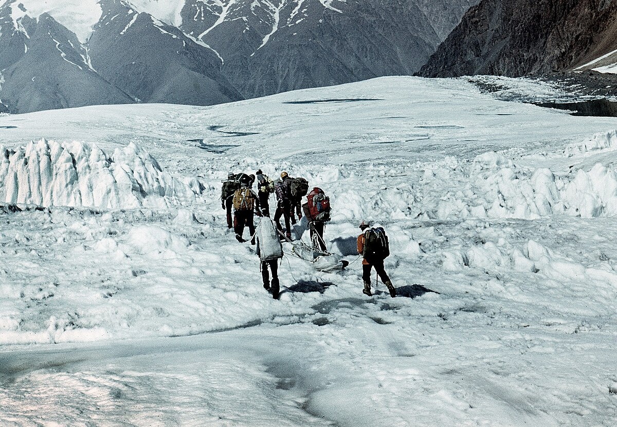 «Экспедиция на ледник Федченко, Памир (1982 г.)». Автор: Jaan Künnap. Лицензия: Creative Commons Attribution-ShareAlike 4.0 International (CC BY-SA 4.0).