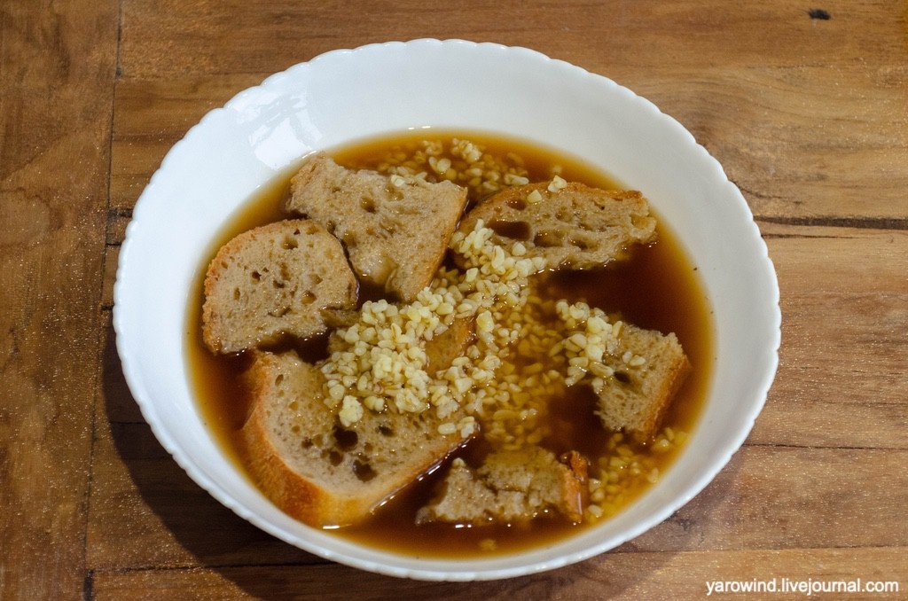 Пивная похлебка с луком и булгуром