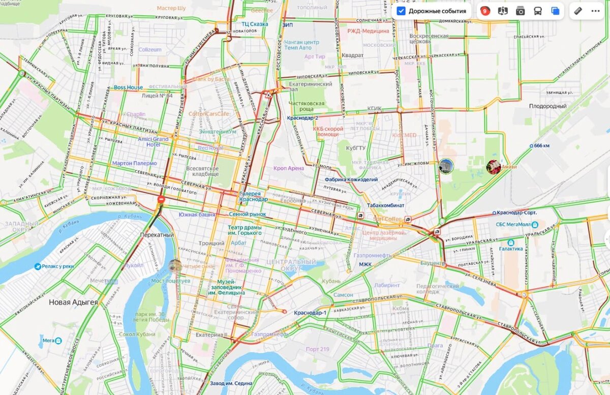    Скриншот сервиса «Яндекс Карты»