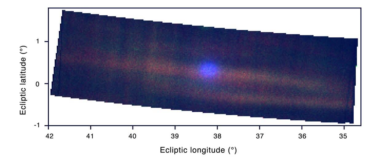    Межзвездная комета 3I/ATLAS на составном снимке, сделанном прибором Europa Ultraviolet Spectrograph на космическом корабле NASA Europa Clipper / © NASA/JPL-Caltech/SWRI