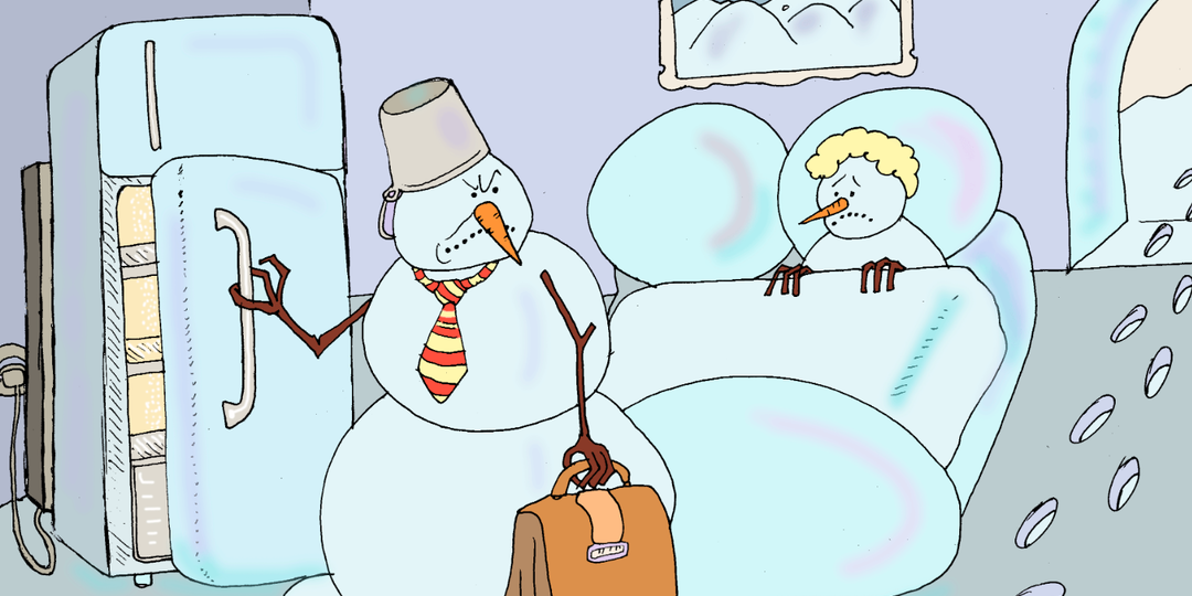 Забавные и смешные карикатуры про снеговиков: снежный юмор и шутки