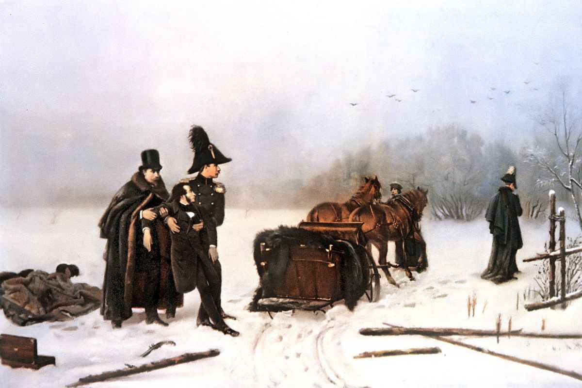    А. Наумов. Дуэль А. Пушкина с бароном Ж. Геккерном (Дантесом). 1884 год. / РИА Новости