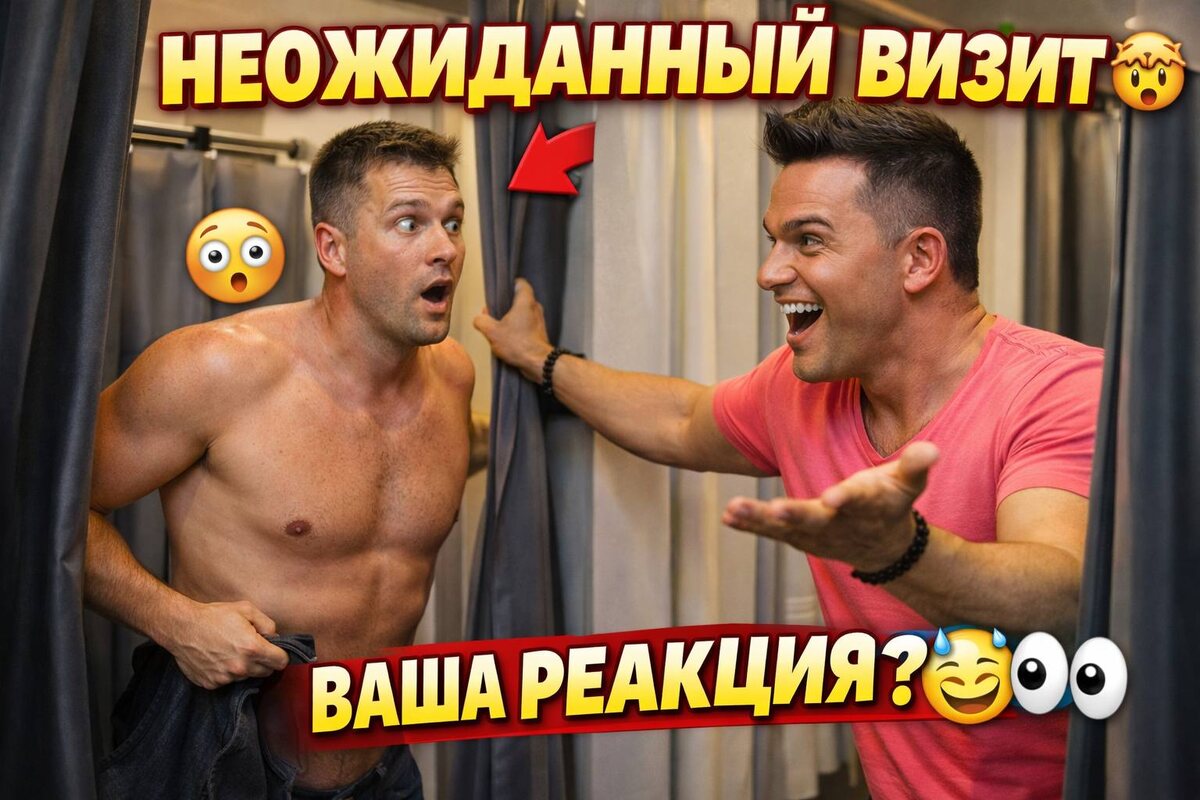 😂 Мужская примерочная пошла не по плану — посетители в полном шоке
