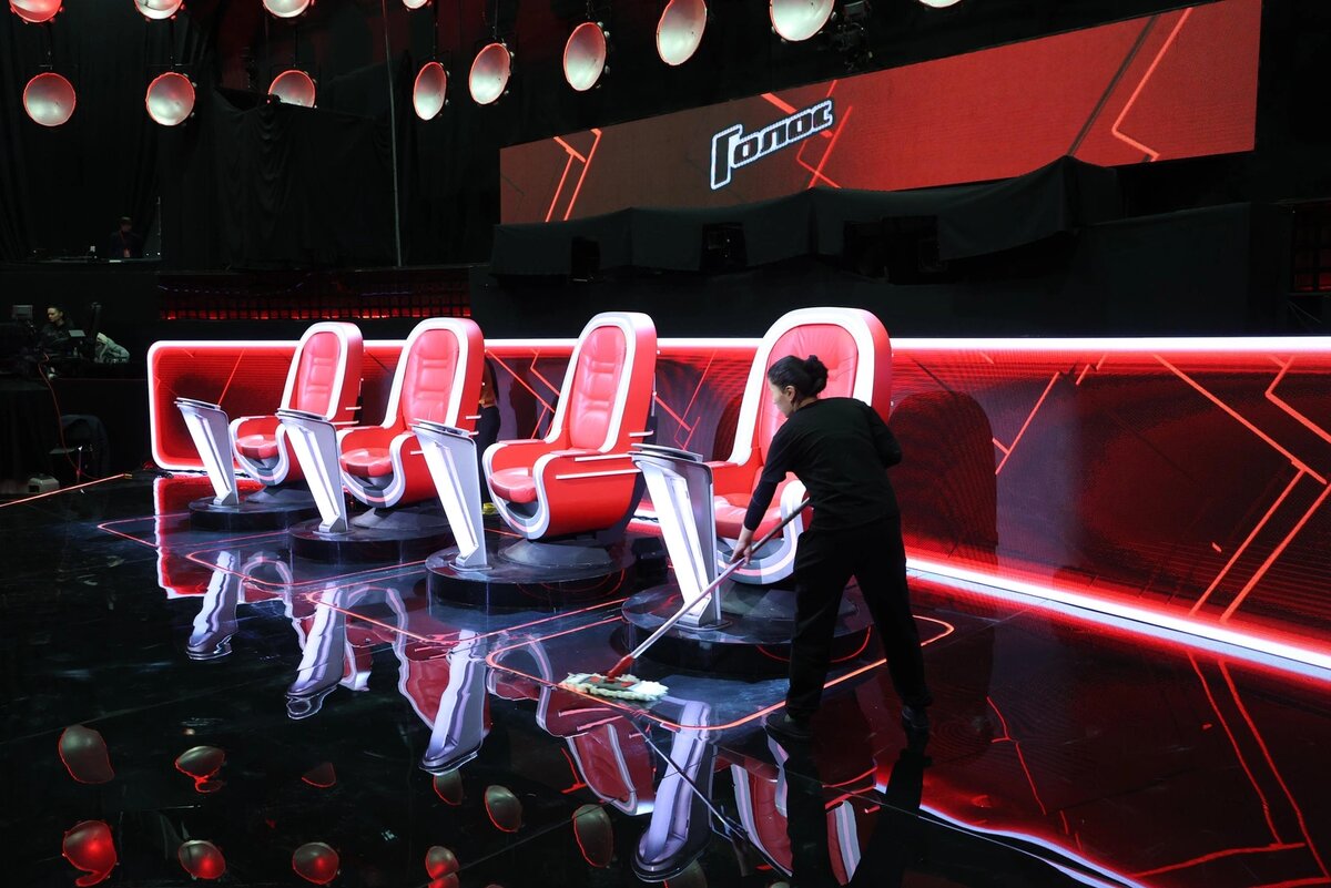 Кадр из шоу "Голос", Первый канал