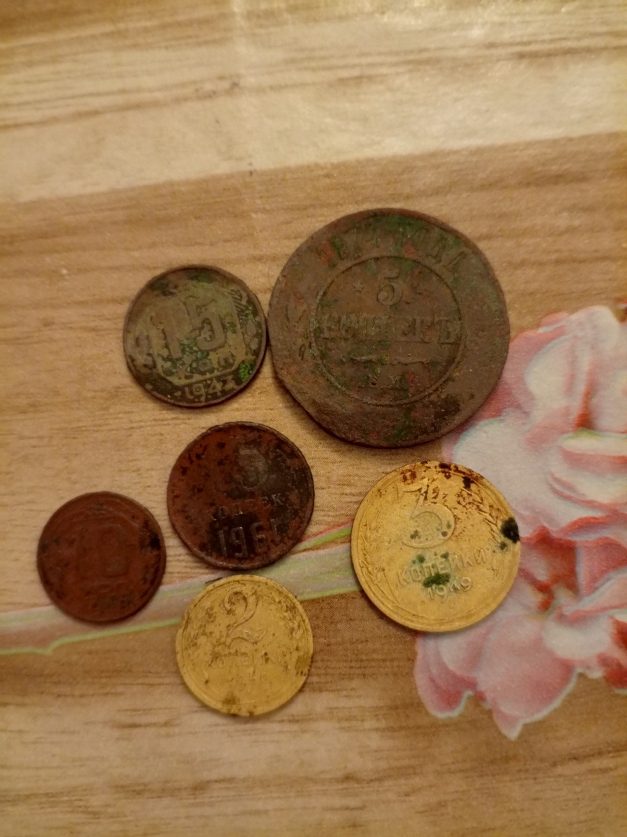 Монеты с дома.