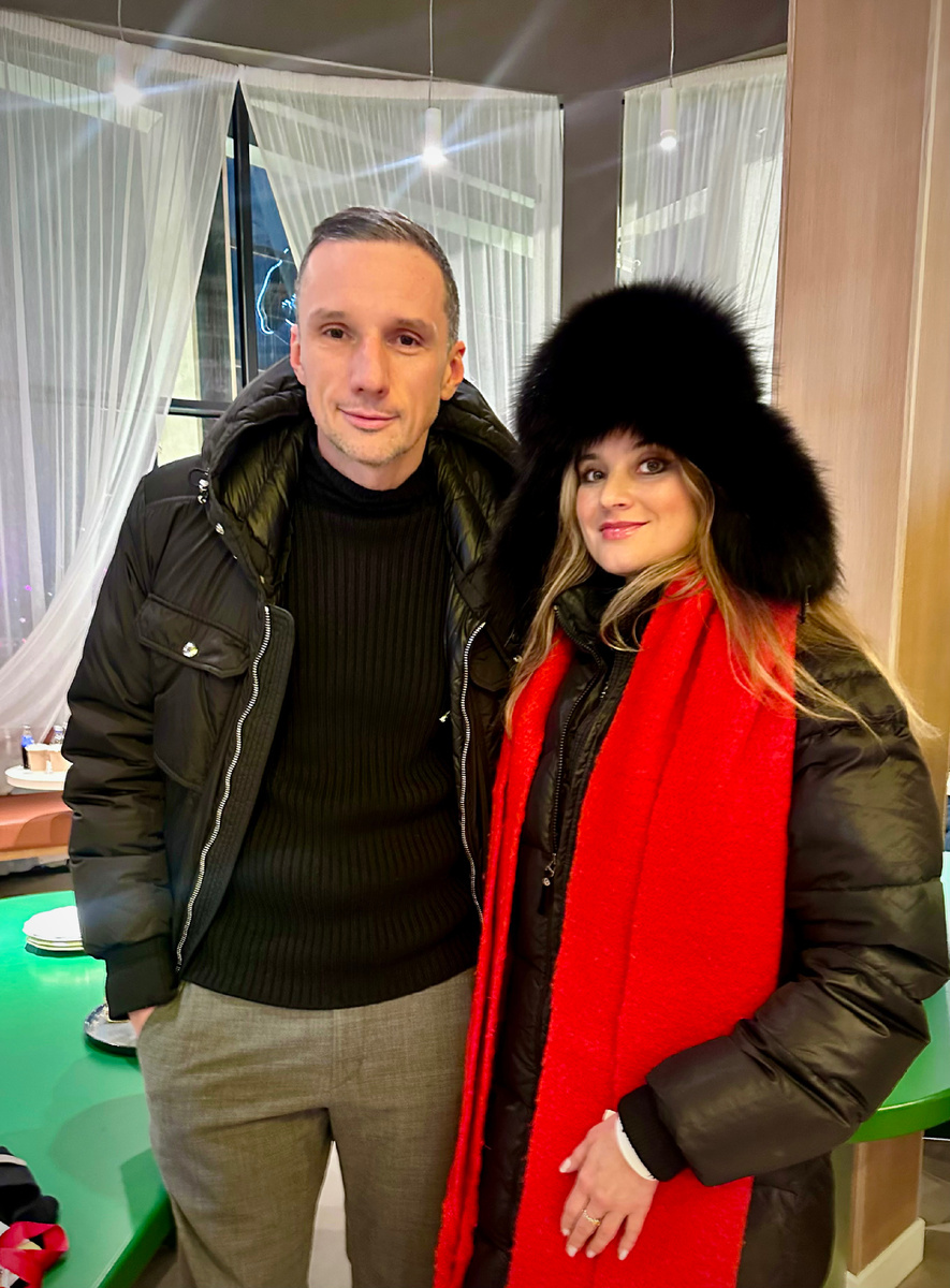 Организатор мероприятия ресторатор Антон Пинский и я