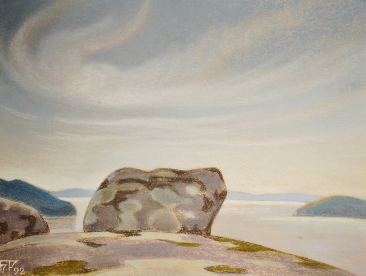 Б.А. Смирнов - Русецкий. "Крылья облаков", цикл "Север". Из частной коллекции. Фото автора канала 