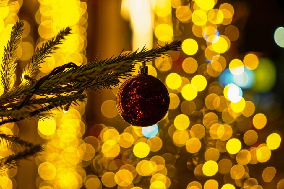    Елочный шар в Одинцовском парке спорта, культуры и отдыха создает новогоднее настроение / Медиасток.рф