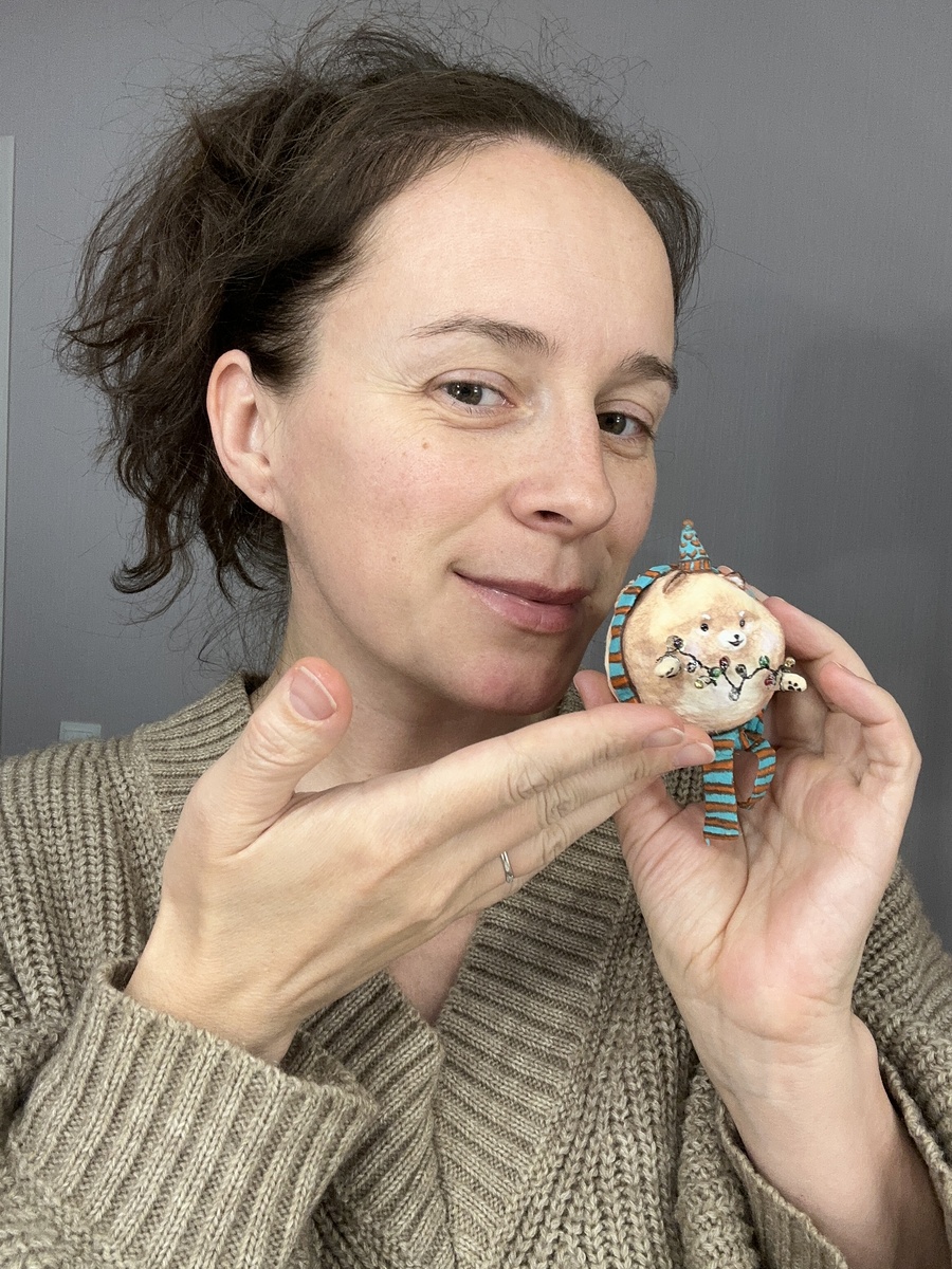 В новом доме шпиц шарик