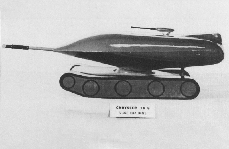 Макет-миниатюра танка Chrysler TV-8