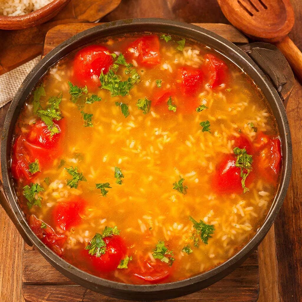 рисовый суп с помидорами — очень простой и вкусный рецепт