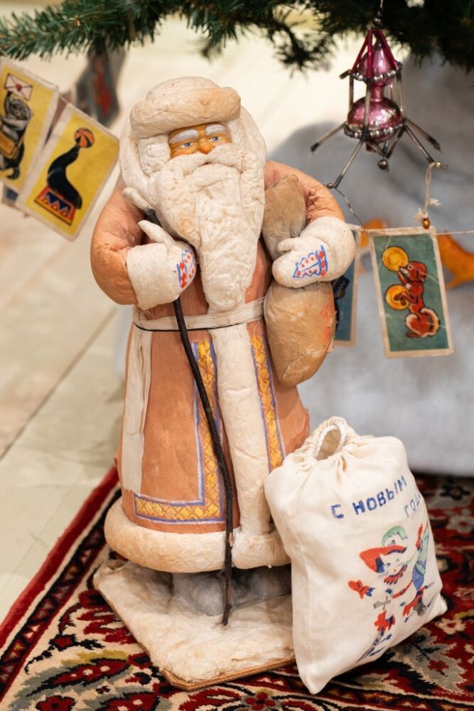 Дед Мороз, 1958 г. Пушкинская фабрика ёлочных игрушек