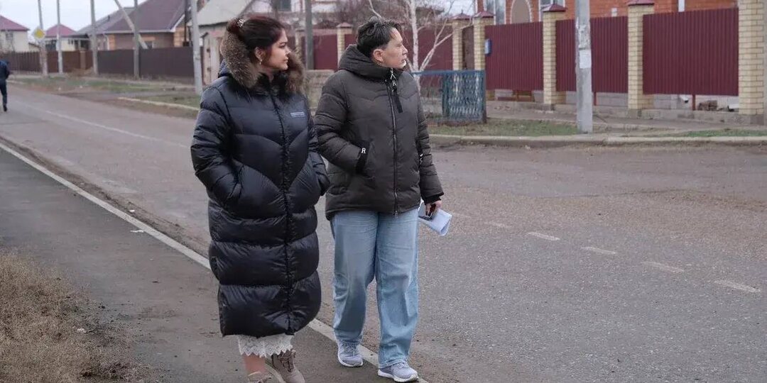 Глава Приволжского района Елена Сафронова продолжает знакомиться с ходом работ по благоустройству в населенных пунктах